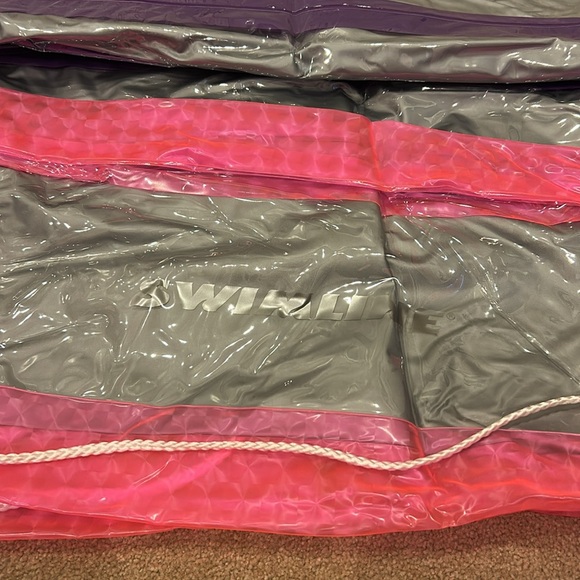 Pink and Gray Inflatable Pool Float - Picture 4 of 4